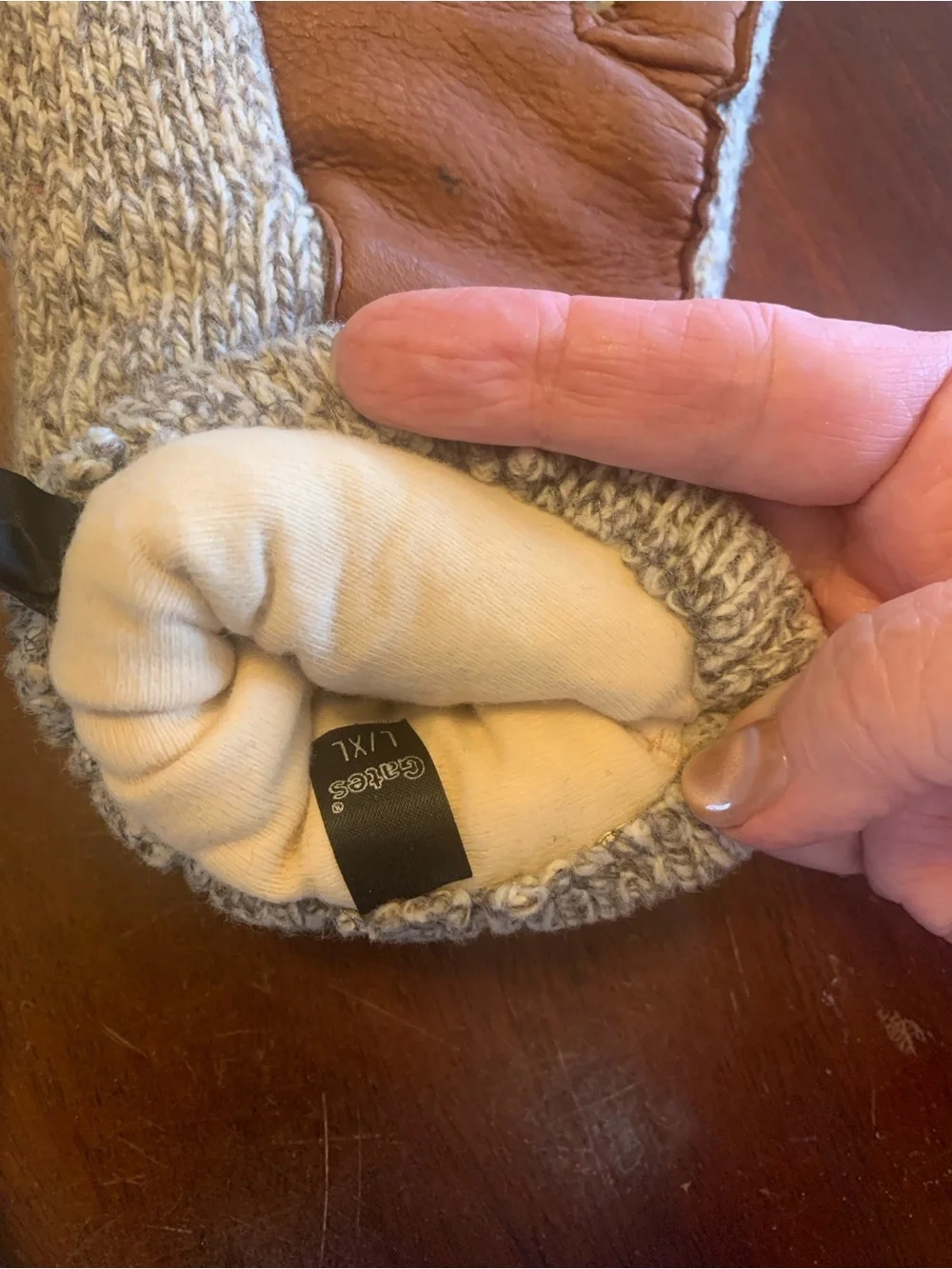 Vintage Gates Thinsulate Thermal Wool  and Leather Gloves